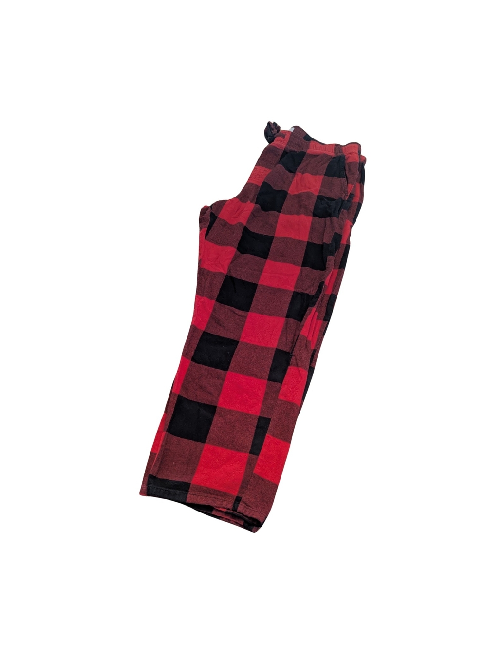 GUC Old Navy Adult XL Buffalo Plaid Pajama Pants Black Red 100% cotton